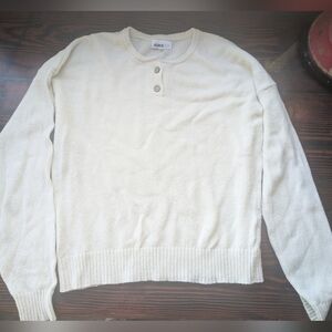 ASKK NY Cream Henley Sweater (Women’s Small)